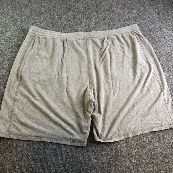 TASC Performance Shorts Mens 3XLB Light Gray Pcokets Organic Bamboo Performance - Picture 9 of 10